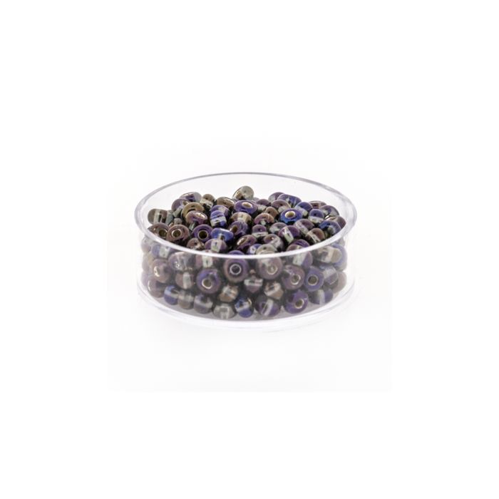 Rocailles grau AB silbereinzug 4,5 mm 9590-054 4016490274278  