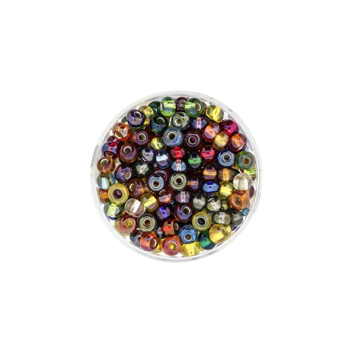 Rocailles Mix AB silbereinzug 4,5 mm 9591-054 4016490274285  