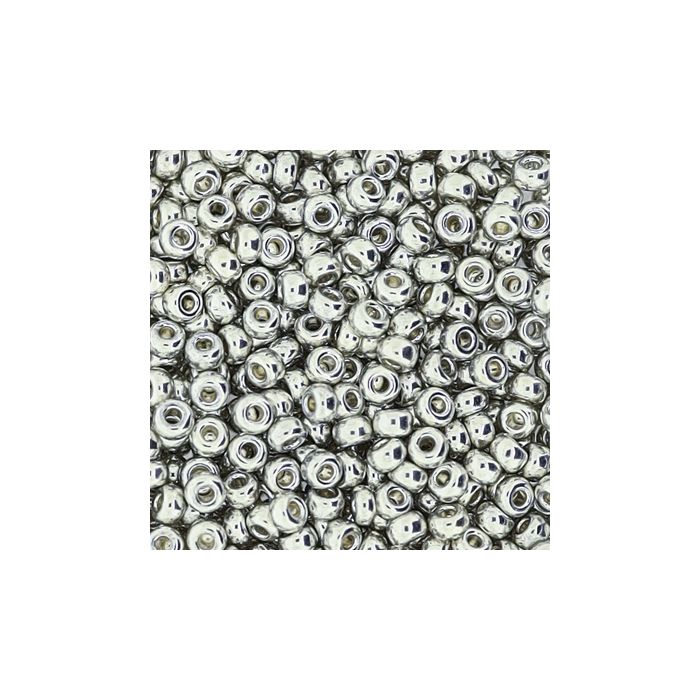 Japanische Miyuki Rocailles metallic silver 2,2 mm 7 gr