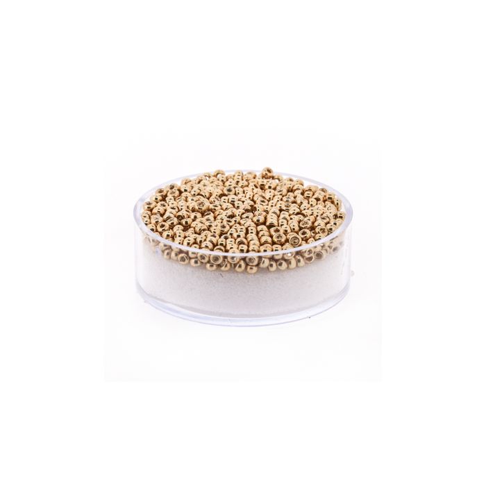 Japanische Miyuki Rocailles metallic gold 2,2 mm 7 gr