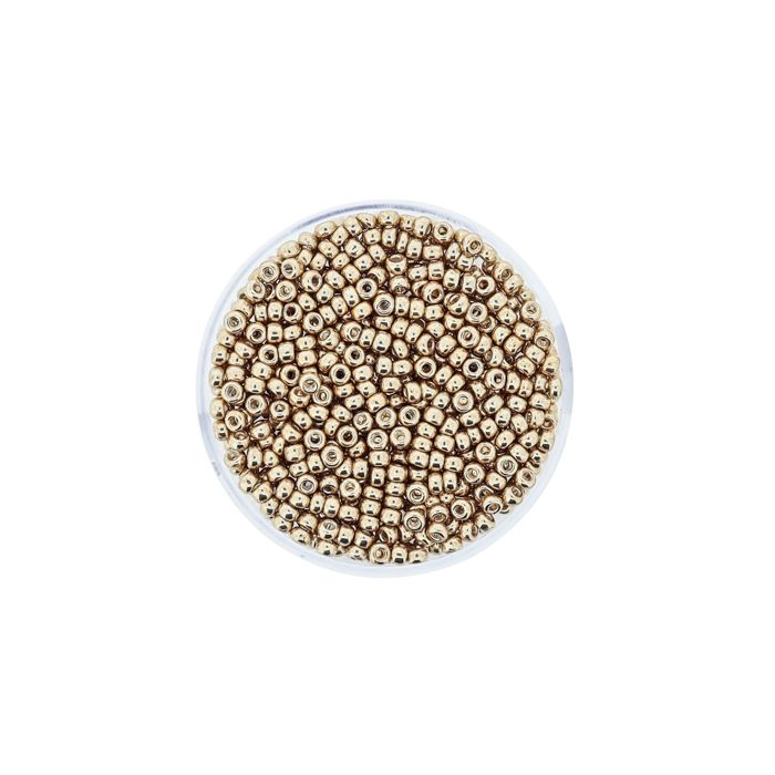 Japanische Miyuki Rocailles metallic gold 2,2 mm 7 gr