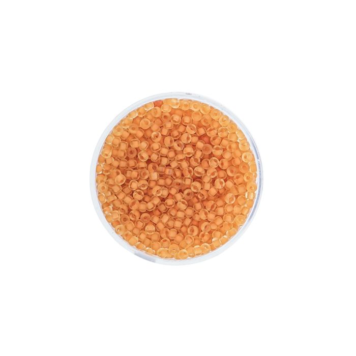 Jap. Miyukirocailles col.inside orange 2,2 mm 10 gr, Bild 2 von 3