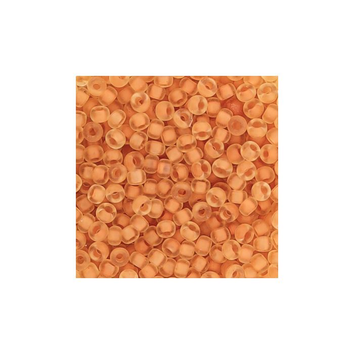 Jap. Miyukirocailles col.inside orange 2,2 mm 10 gr, Bild 3 von 3