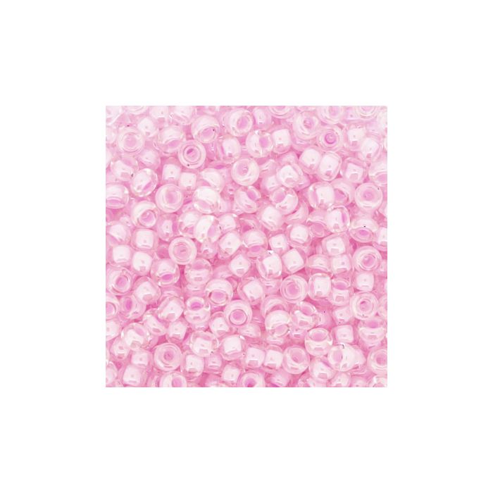 Jap. Miyukirocailles col.inside rose 2,2 mm 12 gr