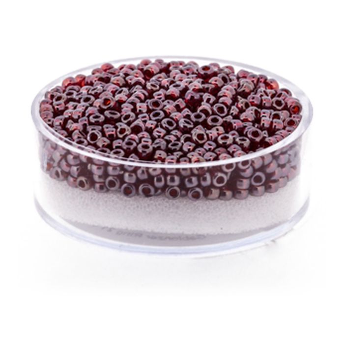 Jap. Miyukirocailles transp.ruby rainbow 2,2 mm 12 gr, Bild 1 von 3