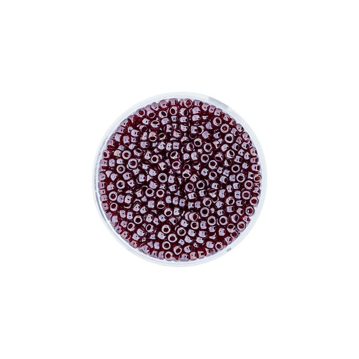 Jap. Miyukirocailles transp.ruby rainbow 2,2 mm 12 gr, Bild 2 von 3