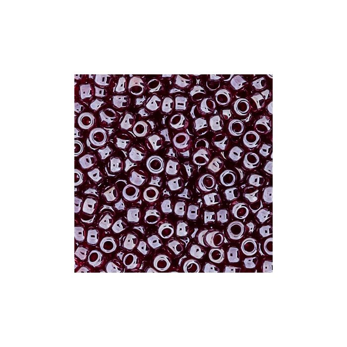 Jap. Miyukirocailles transp.ruby rainbow 2,2 mm 12 gr, Bild 3 von 3
