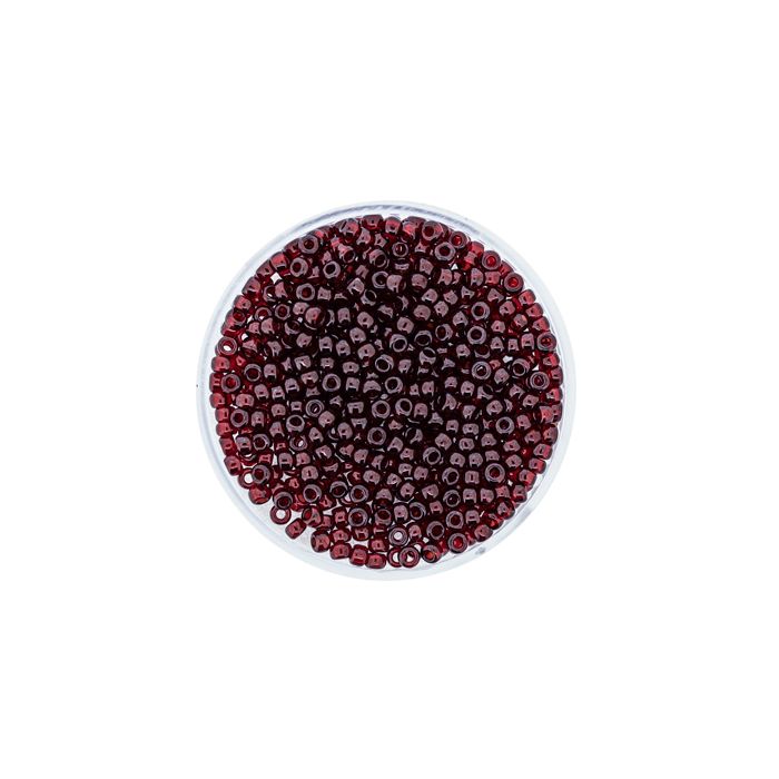 Jap. Miyukirocailles transp.luster wine red 2,2 mm 6 gr, Bild 2 von 3