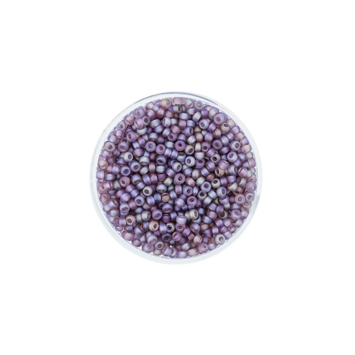Jap. Miyukirocailles transp.matt light amethyst rai 2,2 mm 12 gr, Bild 2 von 3