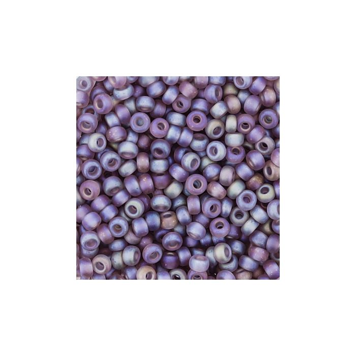 Jap. Miyukirocailles transp.matt light amethyst rai 2,2 mm 12 gr, Bild 3 von 3