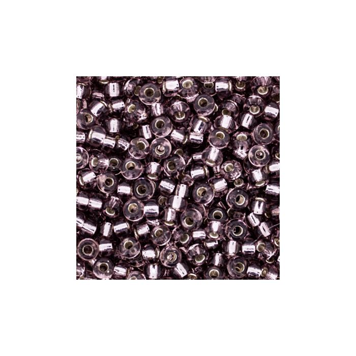 Japanische Miyuki Rocailles silverlined light amethyst 2,2 mm 12 gr, Bild 3 von 3