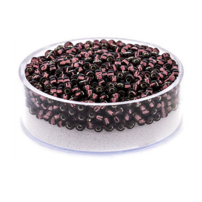 Japanische Miyuki Rocailles silverlined amethyst 2,2 mm 12 gr, Bild 1 von 3