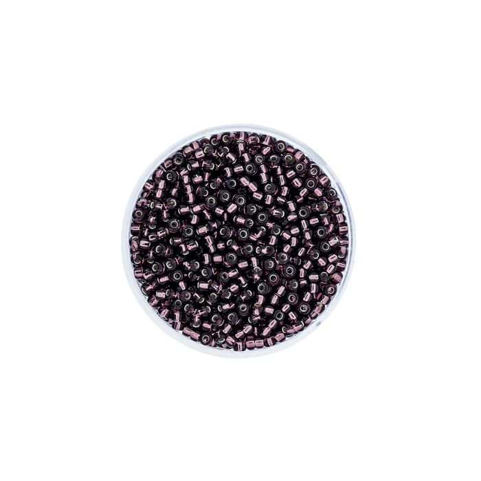 Japanische Miyuki Rocailles silverlined amethyst 2,2 mm 12 gr, Bild 2 von 3