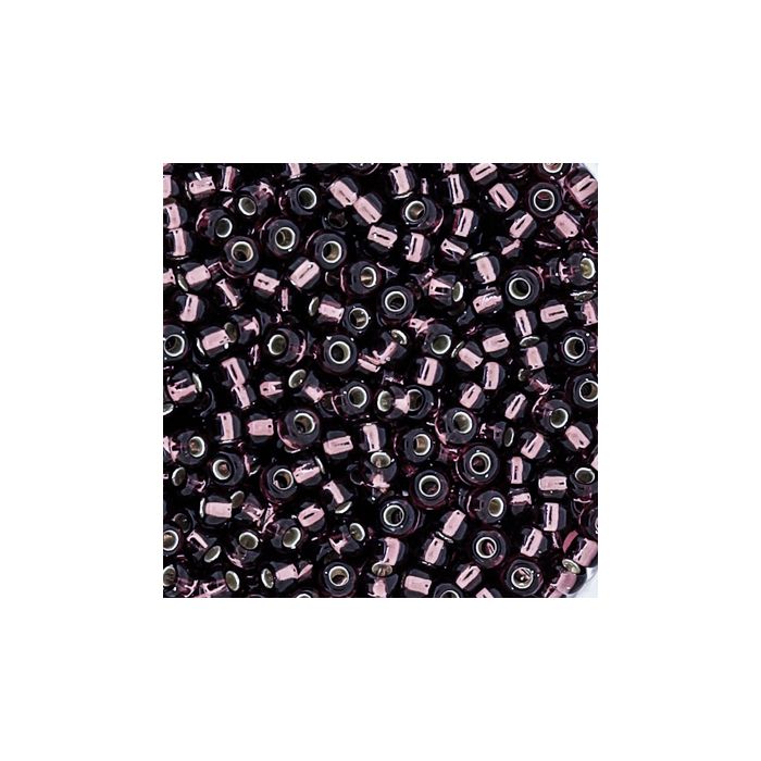 Japanische Miyuki Rocailles silverlined amethyst 2,2 mm 12 gr, Bild 3 von 3
