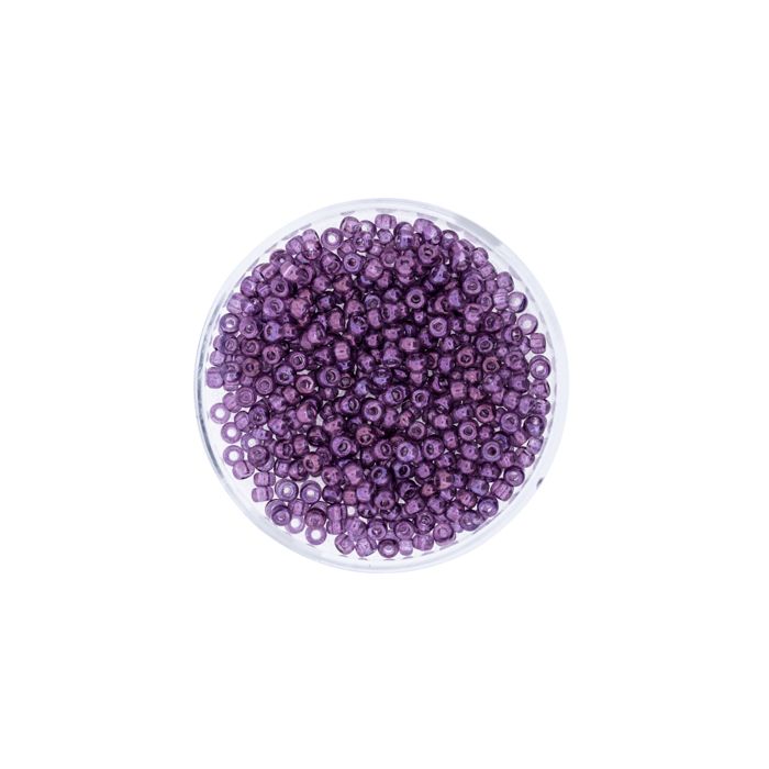 Jap. Miyukirocailles transp.luster violett 2,2 mm 6 gr, Bild 2 von 3