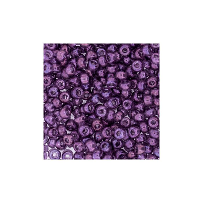 Jap. Miyukirocailles transp.luster violett 2,2 mm 6 gr, Bild 3 von 3