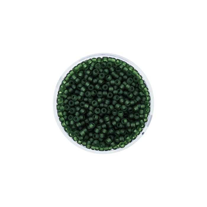 Jap. Miyukirocailles transp.matt turmalin 2,2 mm, Bild 2 von 3