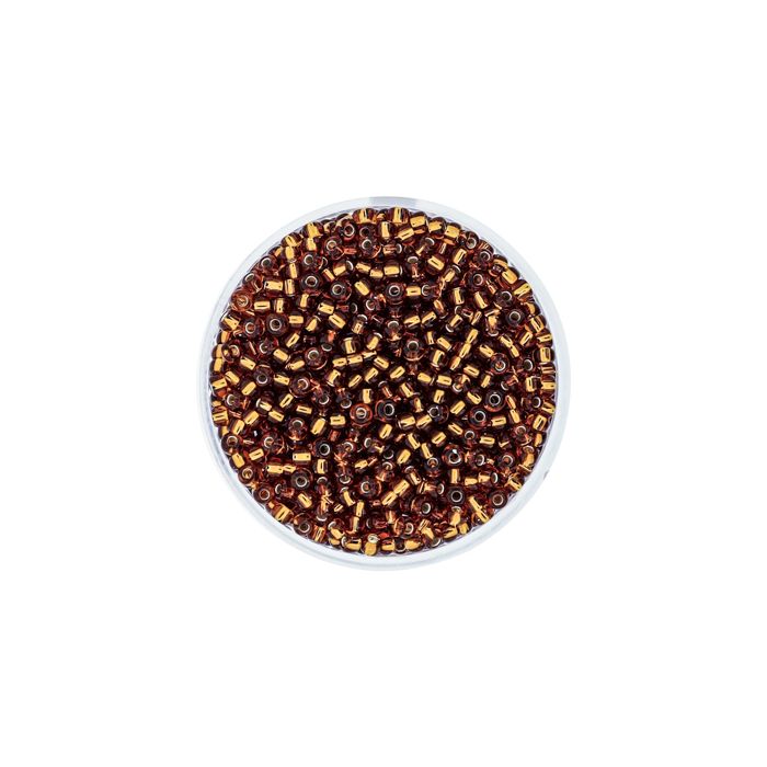 Jap. Miyukirocailles silverlined topas 2,2 mm 12 gr, Bild 2 von 3