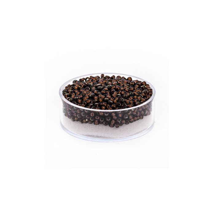 Japanische Miyuki Rocailles silverlined dark topas 2,2 mm 12 gr
