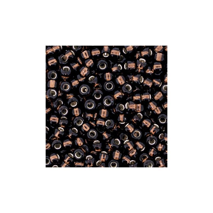 Japanische Miyuki Rocailles silverlined dark topas 2,2 mm 12 gr