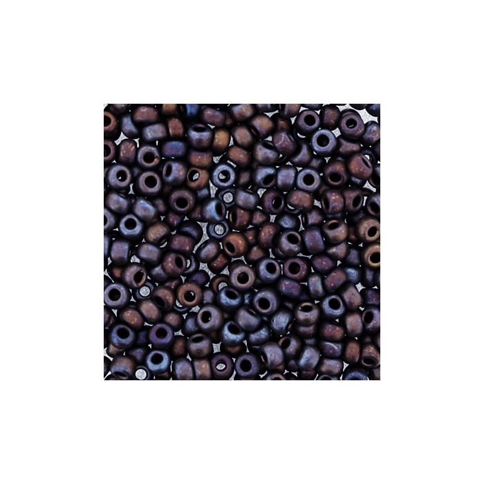Japanische Miyuki Rocailles brown irisierend 2,2 mm 4 gr