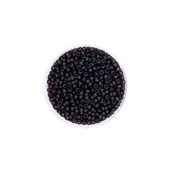 Jap. Miyukirocailles transp.matt dark brown 2,2 mm 12 gr 9660-764 4016490358886  