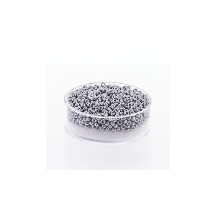 Japanische Miyuki Rocailles pearl grey 2,2 mm 12 gr, Bild 1 von 3