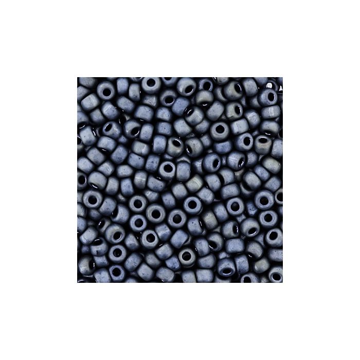 Japanische Miyuki Rocailles matt dark grey 2,2 mm 10 gr, Bild 3 von 3