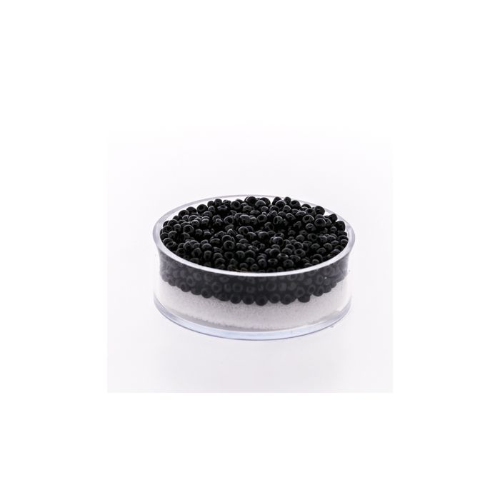Japanische Miyuki Rocailles opaque black 2,2 mm 12 gr