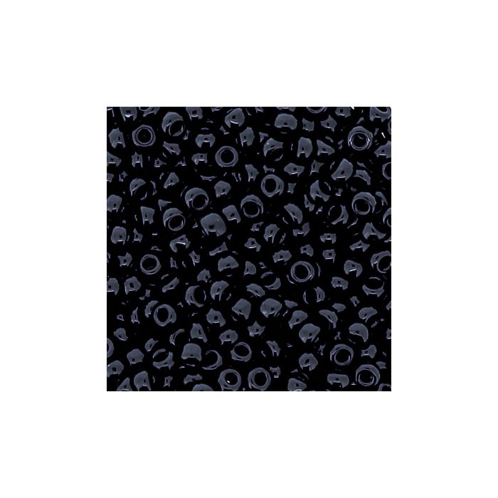 Japanische Miyuki Rocailles opaque black 2,2 mm 12 gr