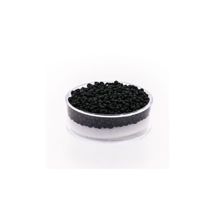 Japanische Miyuki Rocailles matt black 2,2 mm 12 gr