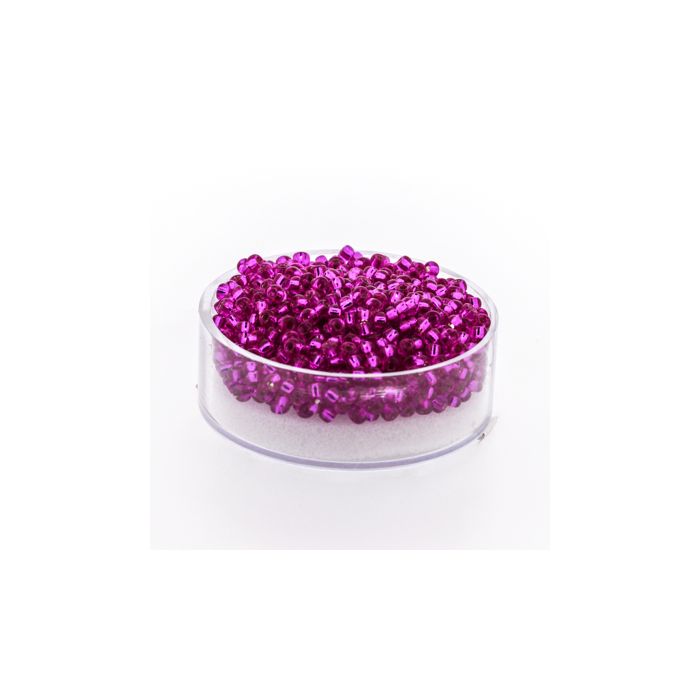 Jap. Miyukirocailles fuchsia silverlined 2,2 mm 12 gr