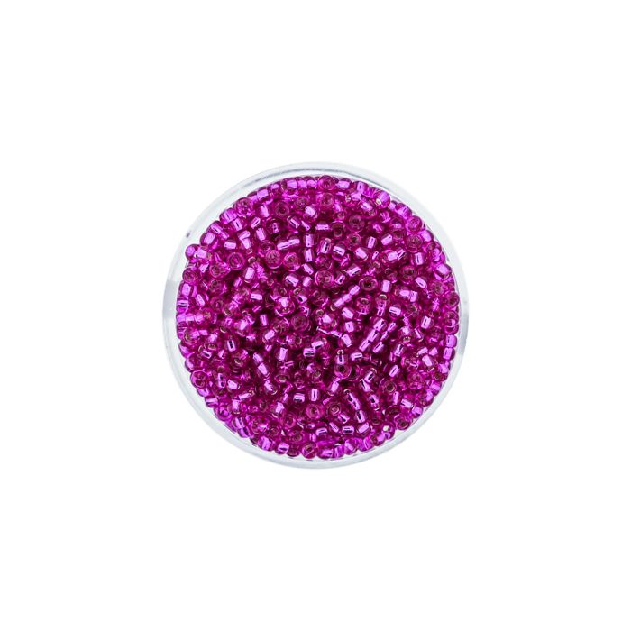 Jap. Miyukirocailles fuchsia silverlined 2,2 mm 12 gr