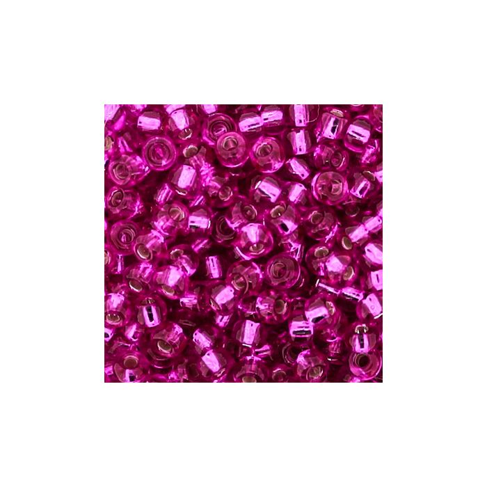 Jap. Miyukirocailles fuchsia silverlined 2,2 mm 12 gr