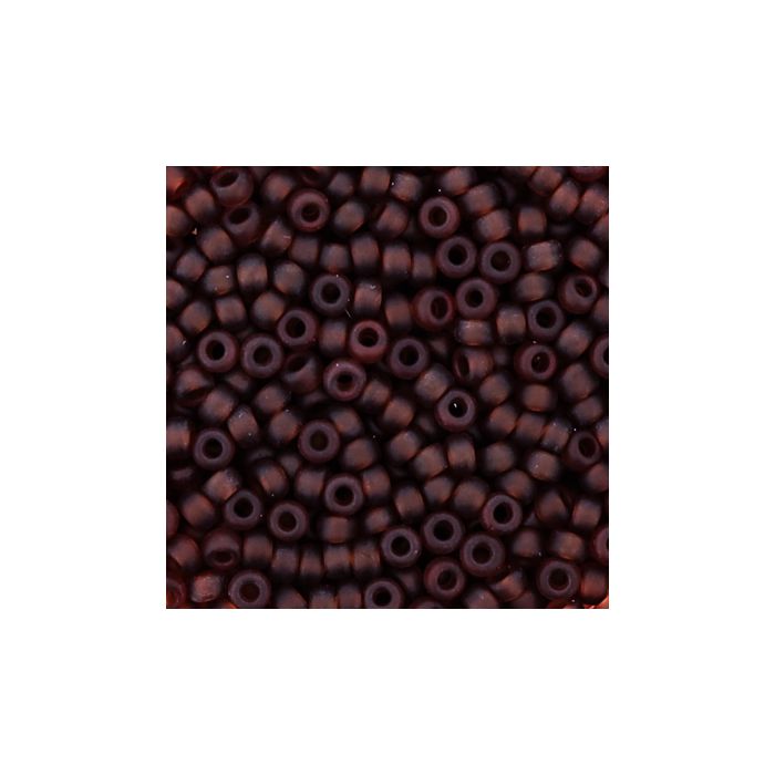 Jap. Miyukirocailles transp.matt brown 2,2 mm 12 gr, Bild 3 von 3