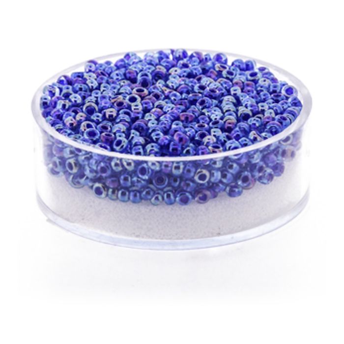Jap. Miyukirocailles col.inside light blue-dark blu 2,2 mm 12 gr, Bild 1 von 3