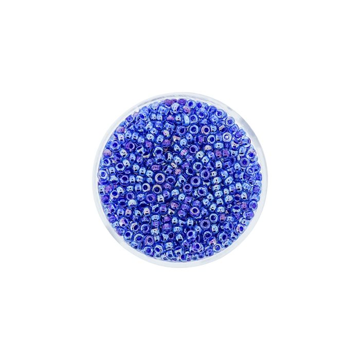 Jap. Miyukirocailles col.inside light blue-dark blu 2,2 mm 12 gr, Bild 2 von 3