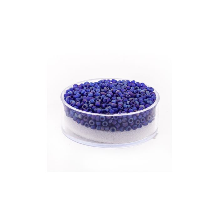 Jap. Miyukirocailles rainbow blue 2,2 mm 12 gr