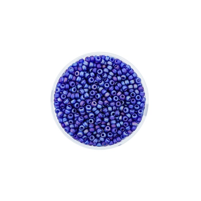 Jap. Miyukirocailles rainbow blue 2,2 mm 12 gr