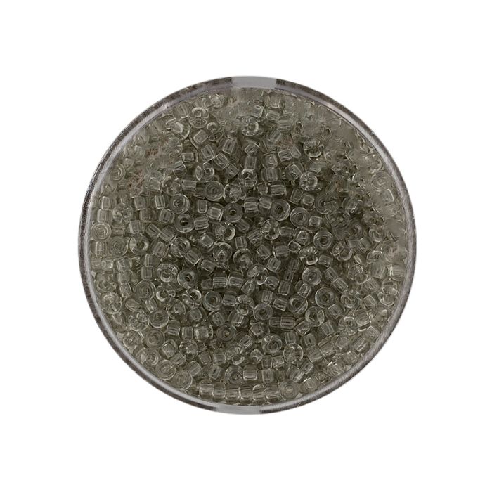 Jap. Miyukirocailles transparent light grey 2,2 mm 12 gr