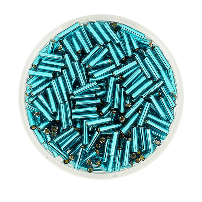 Jap. Miyukistifte silverlined turquoise 6 mm 10 gr