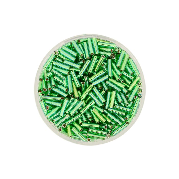Jap. Miyukistifte silverlined rainbow green 6 mm 10 gr