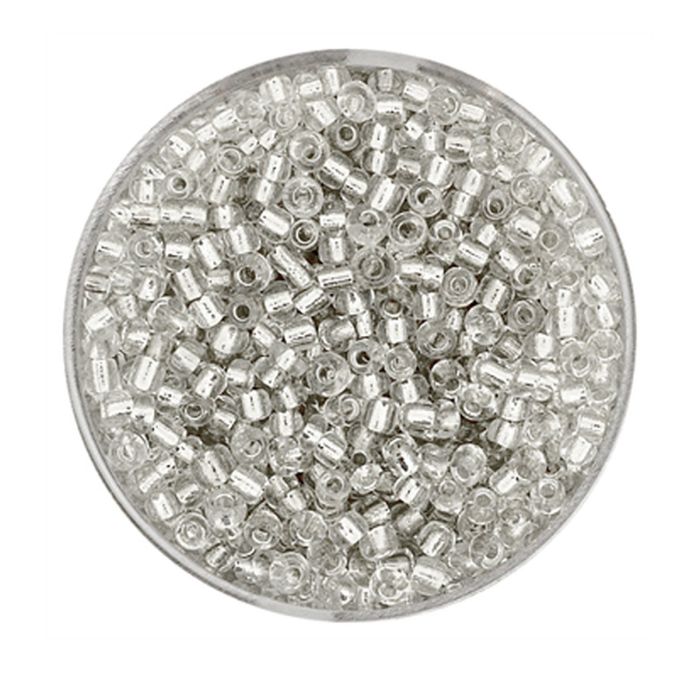 Rocailles kristall silbereinzug 2,6 mm 17 gr, Bild 1 von 2