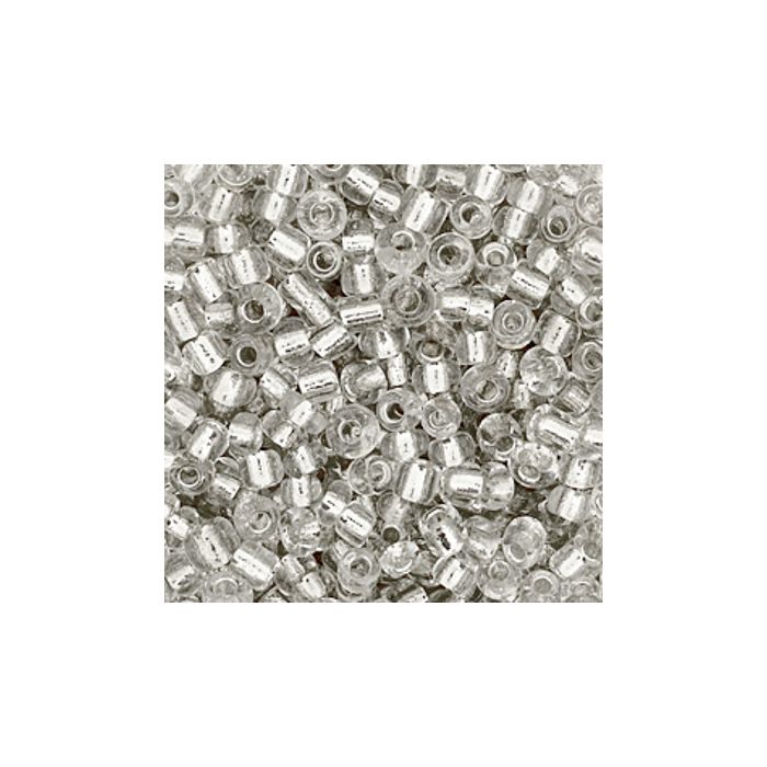 Rocailles kristall silbereinzug 2,6 mm 17 gr, Bild 2 von 2