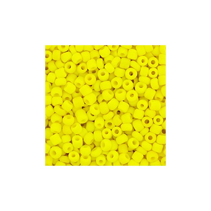 Rocailles gelb matt 2,6 mm 17 gr, Bild 2 von 2