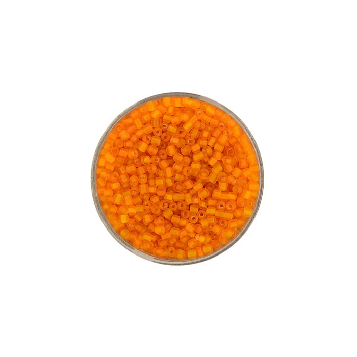 Rocailles hellorange matt 2,6 mm 17 gr