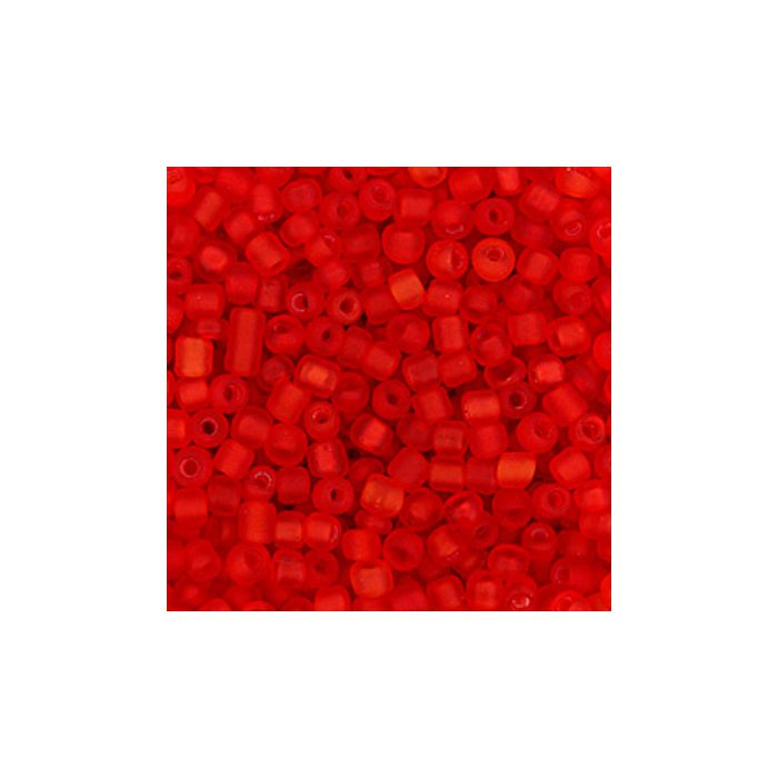 Rocailles hellrot matt 2,6 mm 17 gr