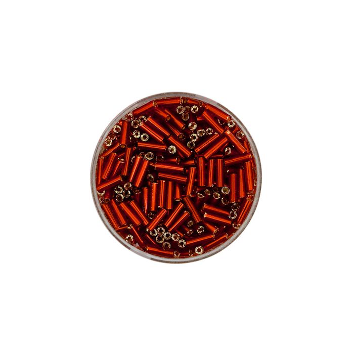 Glasstifte orange-rot silbereinzug 6 mm 17 gr, Bild 1 von 2
