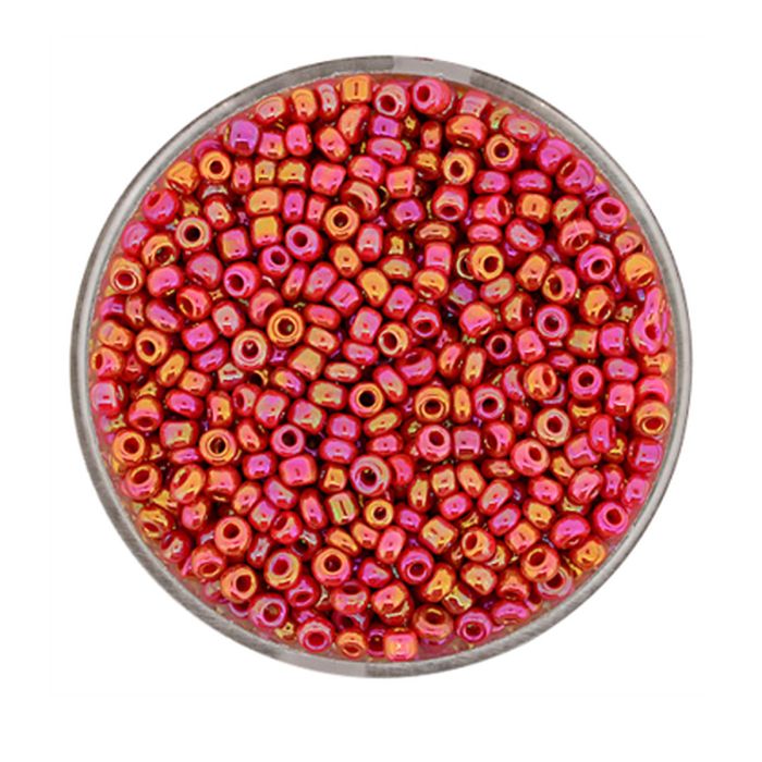 Rocailles rosa AB glänzend 2,6 mm 17 gr, Bild 1 von 2