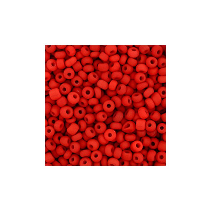 Rocailles rot matt 2,6 mm 17 gr